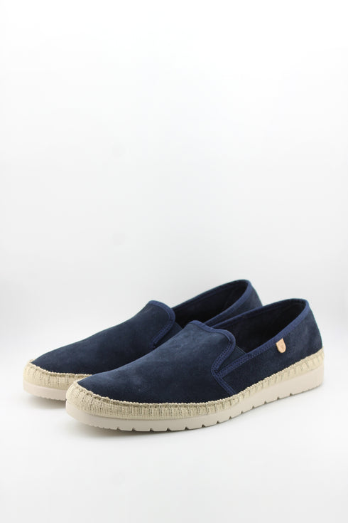 Verbenas Men Perforated Slip-On Loafers with Braided Trim